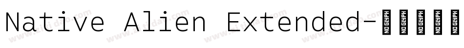 Native Alien Extended字体转换